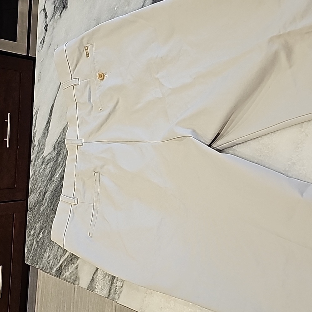 Izod 38x30 Sand Chinos With Pockets Casual Comfort Coastal Beach Fun - Picture 4 of 7